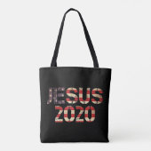 イエス2020キリスト教選挙年の神B大統領 トートバッグ (裏面)