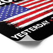 イエス2020年の選挙署名アメリカ国旗の愛国的キリスト ポスター (角)