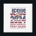 イエス2024再びアメリカ祈を作る マグネット<br><div class="desc">イエス2024再びアメリカ祈を作る</div>