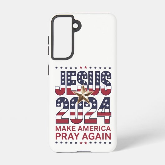 イエス2024再びアメリカ祈を作る SAMSUNG GALAXYケース (裏面)