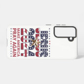 イエス2024再びアメリカ祈を作る SAMSUNG GALAXYケース (裏面横)