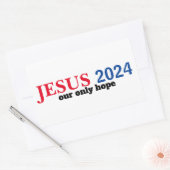 イエス2024私たちの唯一の希望大統領の 長方形シール (封筒)