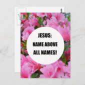 イエス:すべての名前の上に名前を! ポストカード (正面/裏面)
