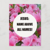 イエス:すべての名前の上に名前を! ポストカード (正面)