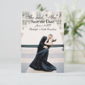 「イエス」と彼女は言った - 3x5 結婚式おめでとうのご案内 招待状 (スタンド正面)