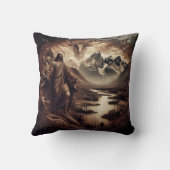 イエス・アミンスト山と川の自然 クッション (裏面)