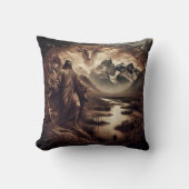 イエス・アミンスト山と川の自然 クッション (正面)
