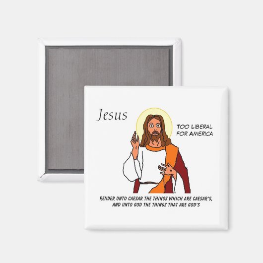 イエス:アメリカ自由主義のに向かって マグネット (正面/裏面)