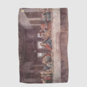 イエス「イェスワ」最後の晩餐、レオナルド・ダ・ヴィンチ ゴルフタオル (正面)