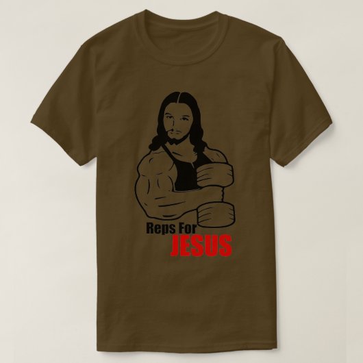 イエス・イエスの重量挙げおもしろいの営業担当 Tシャツ (デザイン正面)
