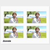 イエス・イン・ザ・ガーデン( Getsemani ) 長方形シール (シート)