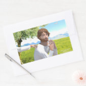 イエス・イン・ザ・ガーデン( Getsemani ) 長方形シール (封筒)