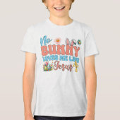 イエス・イースターのように愛してくれるバニーはいない トライブレンドＴシャツ (正面)