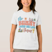 イエス・イースターのように愛してくれるバニーはいない トライブレンドＴシャツ (正面)