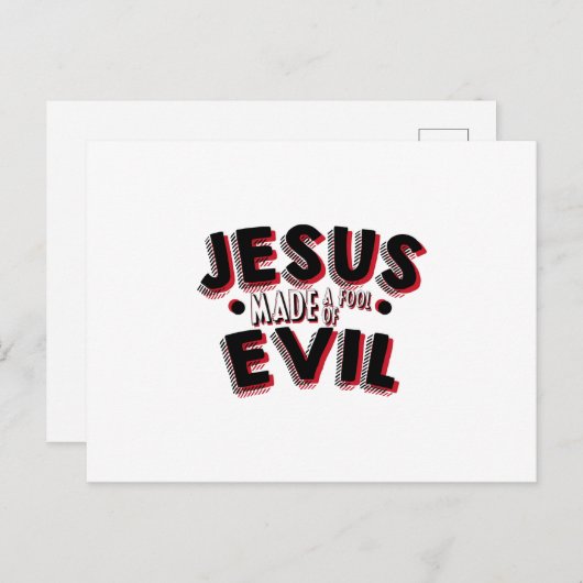 イエス・イースター4月の愚か者の日 シーズンポストカード (正面/裏面)