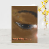 イエス・ウェプト カード (黄色い花)