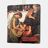 イエス・ウォッシング・ピーターの足 セラミックオーナメント (左)