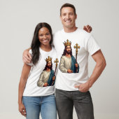 イエス エターナル キング ヴィンテージ 彫刻Tシャツ Tシャツ (ユニセックス)