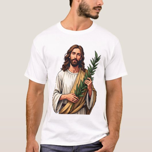 イエス オリーブの枝 ヴィンテージ 彫刻Tシャツ 2 Tシャツ (正面)