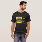 イエス・オン、世界・オフ Tシャツ (正面フル)