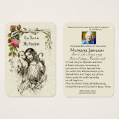 イエス・カトリック教会の葬儀の聖なるカード –  (正面&裏面)