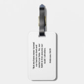 イエス>カルチャーティー – はっきりした信仰。シンプル真実。 ラゲッジタグ (裏面縦)