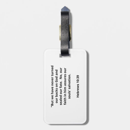 イエス>カルチャーティー – はっきりした信仰。シンプル真実。 ラゲッジタグ (裏面縦)