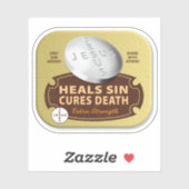 イエス・カーズピル – クリスチャン信仰神が病気を癒す シール (シート)