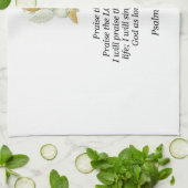 イエス・キッチンハンドタオル詩編146:1-2 キッチンタオル (折り畳み)