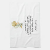 イエス・キッチンハンドタオル詩編146:1-2 キッチンタオル (縦)