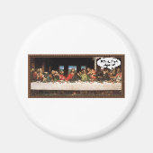 イエス・キリストいつ食べだ?-おもしろい最後の晩餐 マグネット (正面)