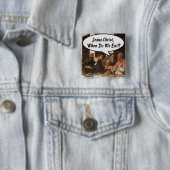 イエス・キリストいつ食べだ?-おもしろい最後の晩餐 缶バッジ (インサイチュ)