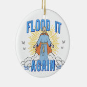 イエス・キリストおもしろいが再びクリスマスに溢れ出す セラミックオーナメント (右)