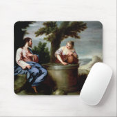 イエス・キリストおよびサマリア人の女性 マウスパッド (マウス)