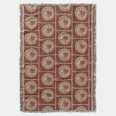 イエス・キリストおよびメリーのカトリック教徒の神聖で完全なハート スローブランケット (正面縦)