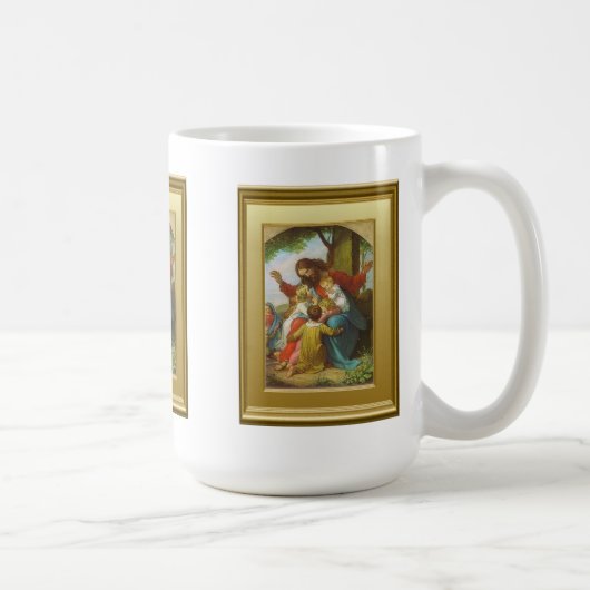 イエス・キリストおよび子供 コーヒーマグカップ (右)