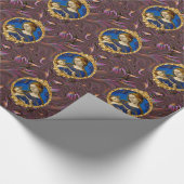 イエス・キリストおよび母メリークリスマスの休日パターン ラッピングペーパー (コーナー)