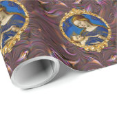 イエス・キリストおよび母メリークリスマスの休日パターン ラッピングペーパー (ロールコーナー)