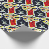 イエス・キリストおよびUFO ラッピングペーパー (角)