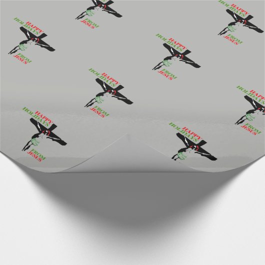 イエス・キリストからの幸せな休日 ラッピングペーパー (角)