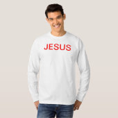 イエス・キリストがなぜ死んだか Tシャツ (正面フル)