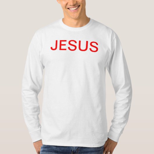 イエス・キリストがなぜ死んだか Tシャツ (正面)