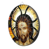 イエス・キリストが付いている投げ矢 ダーツボード (正面右)