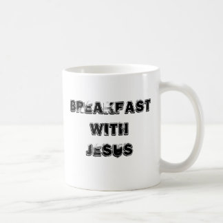 イエス・キリストが付いている朝食 コーヒーマグカップ