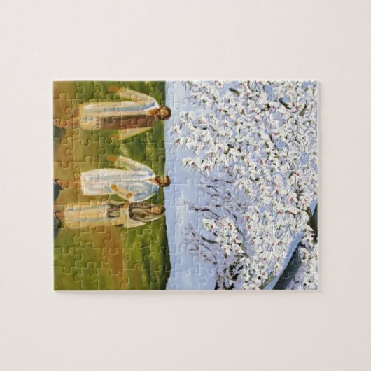 イエス・キリストが付いている歩行 ジグソーパズル (横)