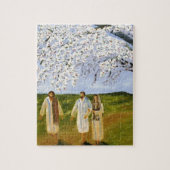 イエス・キリストが付いている歩行 ジグソーパズル (縦)