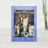 イエス・キリストが復活し、復活祭の復活 シーズンカード (正面)