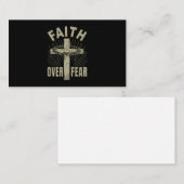 イエス・キリストが恐怖に対する信仰を超える 名刺 (正面/裏面)
