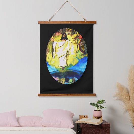 イエス・キリストが戻って来る、歓喜。 吊り下げ型タペストリー (寝室)