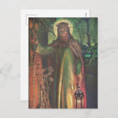 イエス・キリストが扉とノックに立つ シーズンポストカード (正面/裏面)